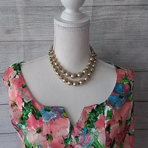 Dress multicolor floral printed dress size 20 Host pick October. - Picture 3 of 10